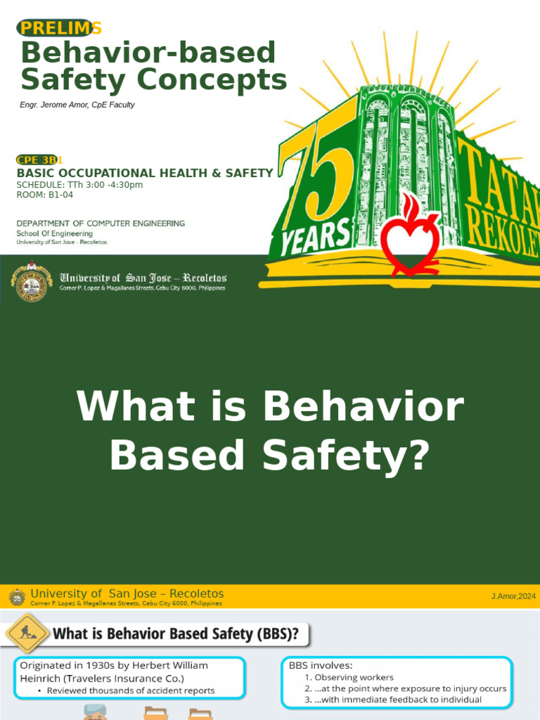 Behavior-Based Safety Overview | PDF | Safety | Occupational Safety And ...