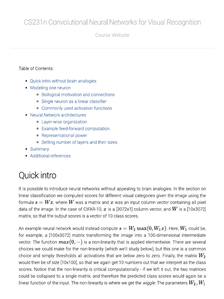 05 Neural Network Architectures | PDF