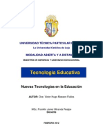 Nuevas Tecnologías en La Educación