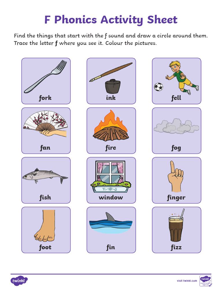 Roi L 79 F Phonics Activity Sheet Ver 2 | PDF