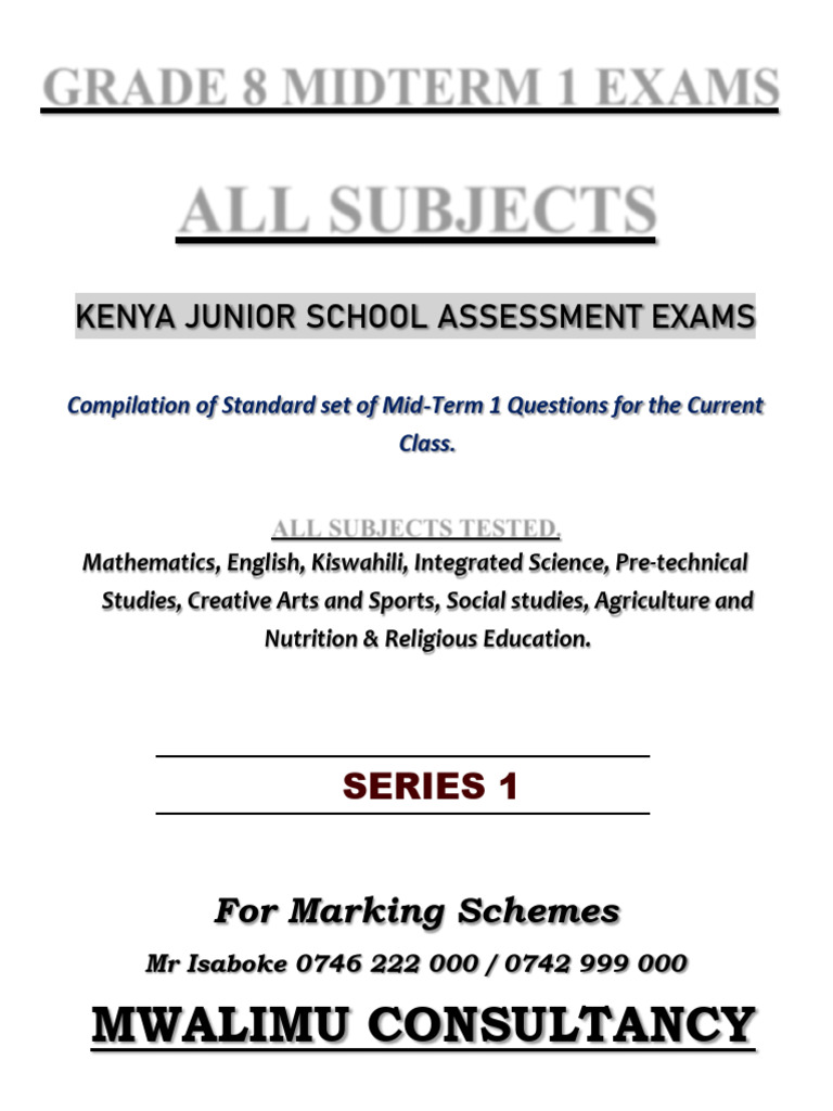 Grade 8 Midterm Exam Papers 2025 | PDF | Educational Assessment | Clothing
