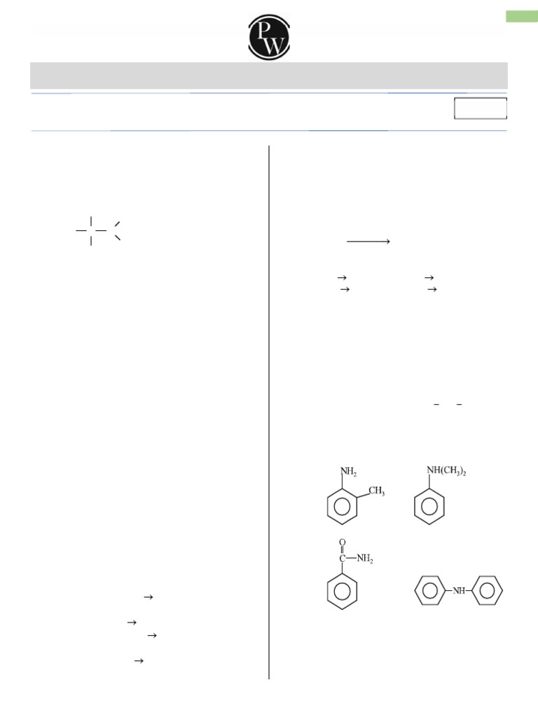 NEET 2024 Amines Practice Questions | PDF | Amine | Methyl Group
