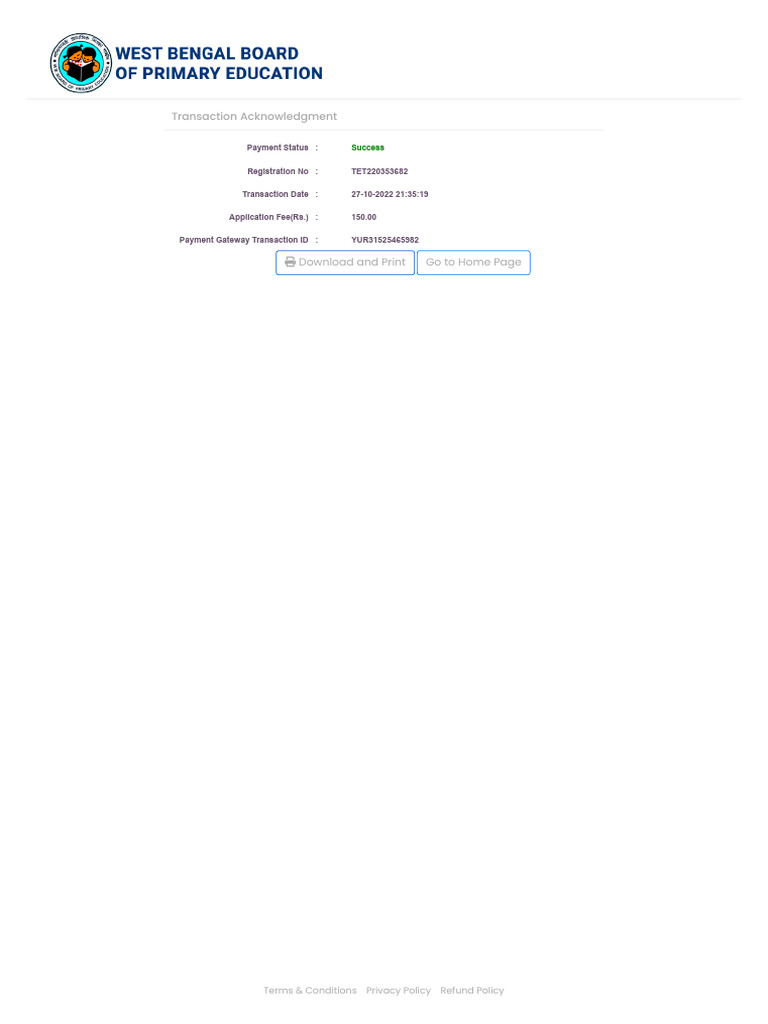 West Bengal Board of Primary Education | PDF