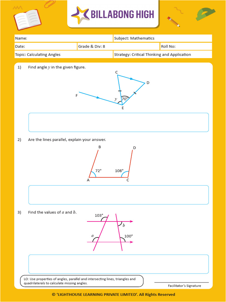 Calculating Angles in Geometry | PDF | Classical Geometry | Euclidean ...