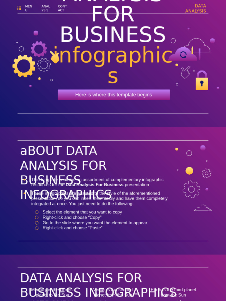 Business Data Analysis Infographics | PDF | Planets | Planets In Astrology