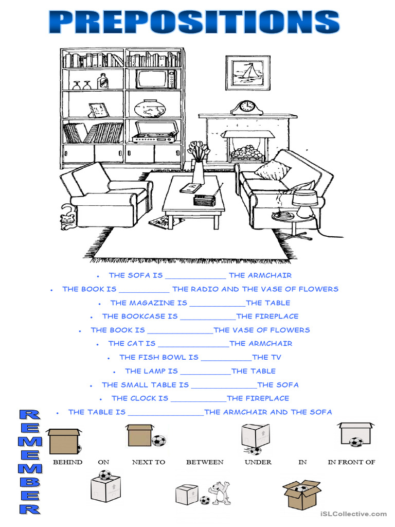 Prepositions Worksheet Activities | PDF
