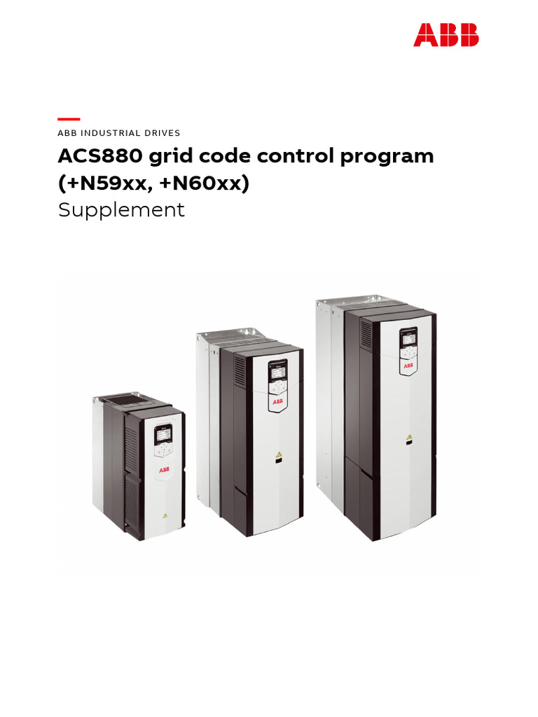 ACS880 Grid CTRL Prog Supplement | PDF | Power Supply | Electrical Grid