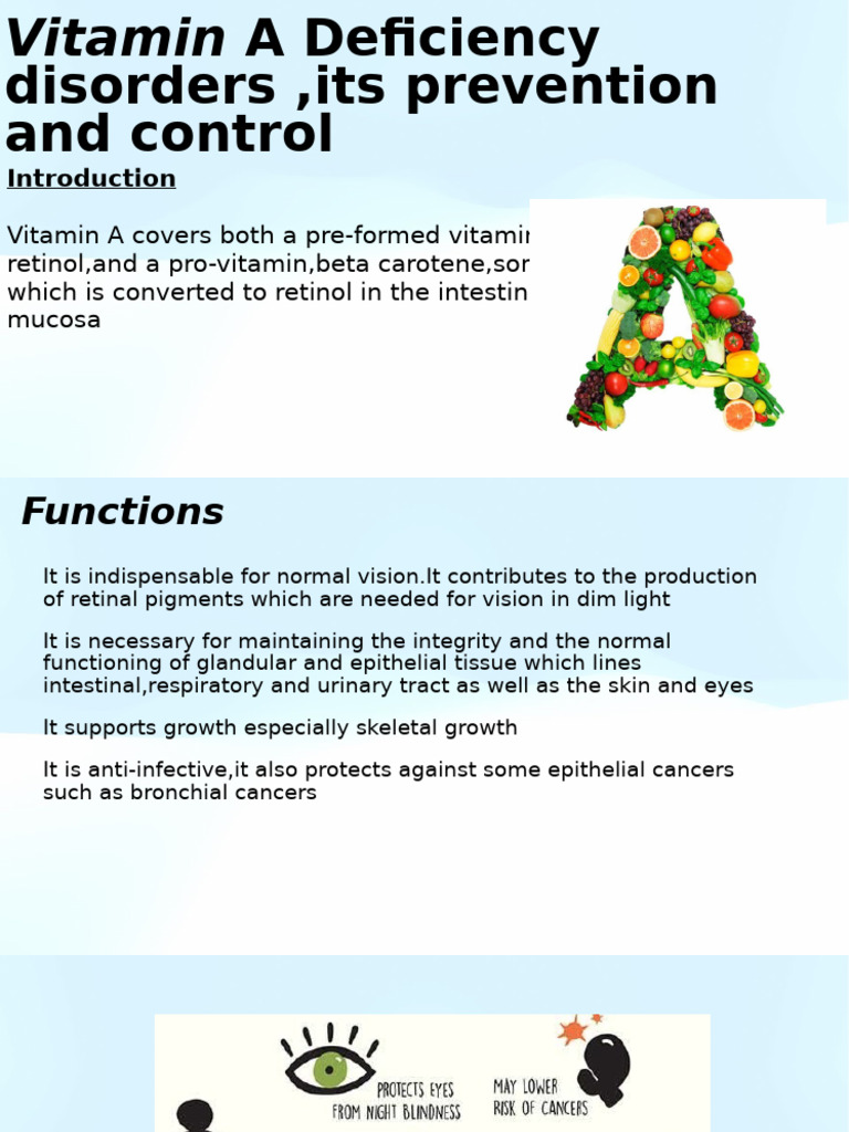 Stages of Vitamin A Deficiency | PDF | Vitamin A | Medical Specialties