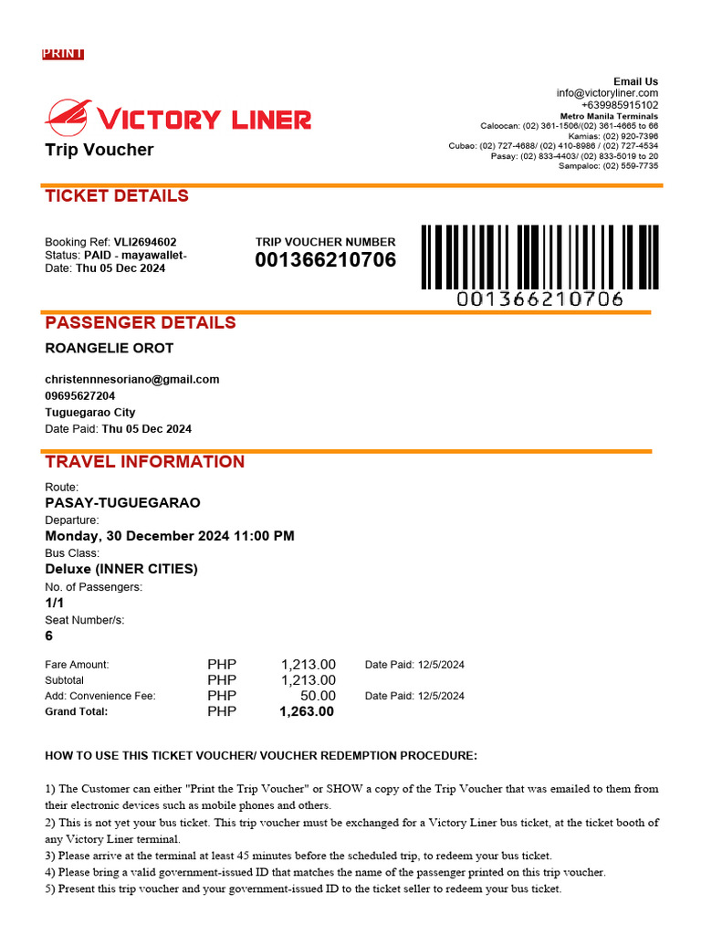 Ticket Voucher | PDF | Credit Card | Transport