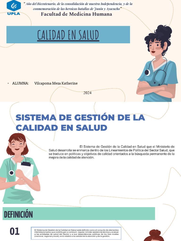 Sistema de Gestión de Calidad en Salud | PDF