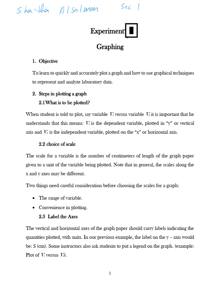 Graphing Techniques for Data Analysis | PDF | Cartesian Coordinate ...