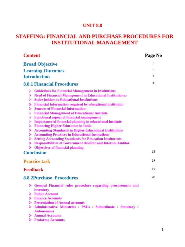 Unit 8.8 - Final GFR Prcuorments Procedures (5!1!20) | PDF | Employment ...