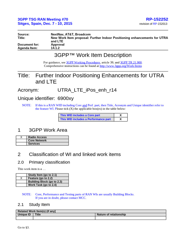 RP-152252 (Revision of RP-152013) New Work Item Proposal Further ...