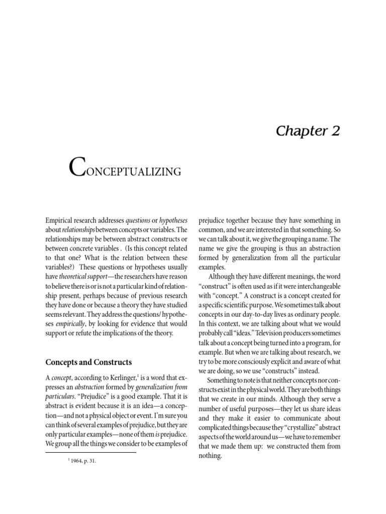chap02-2001 | PDF | Hypothesis | Concept