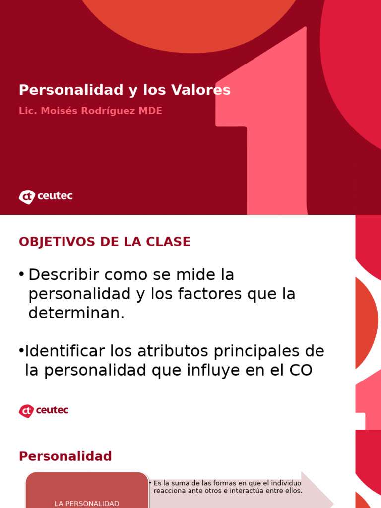 Personalidad y Valores | PDF | Las emociones | Sicología