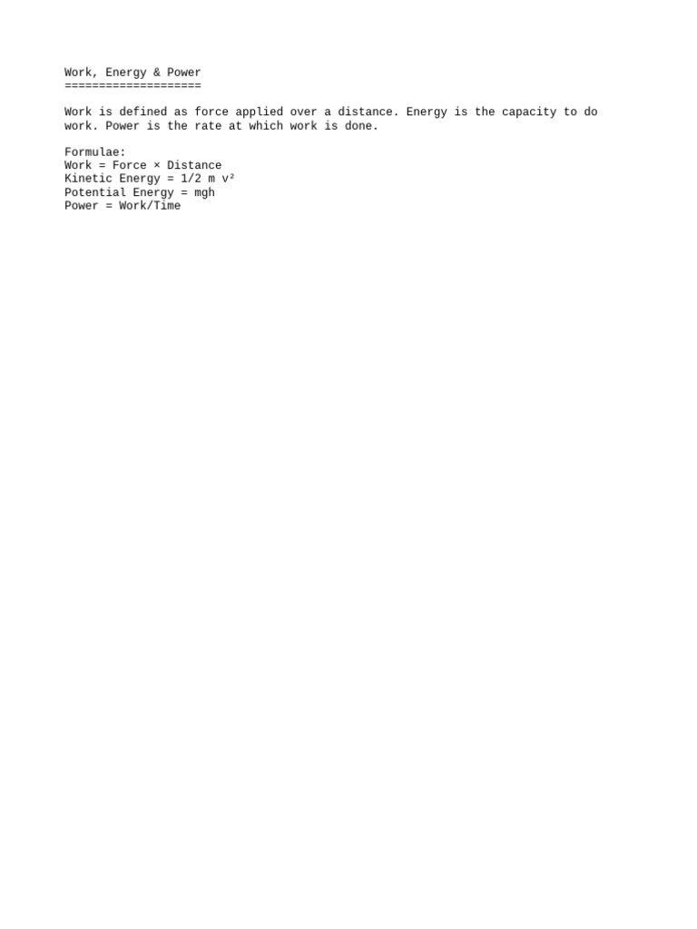 Physics Topic 1 | PDF