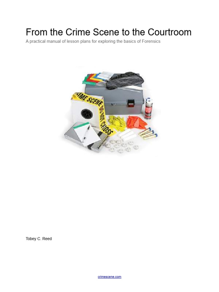 Forensic Science Lesson Plans Guide | PDF | Crime Scene | Personal ...
