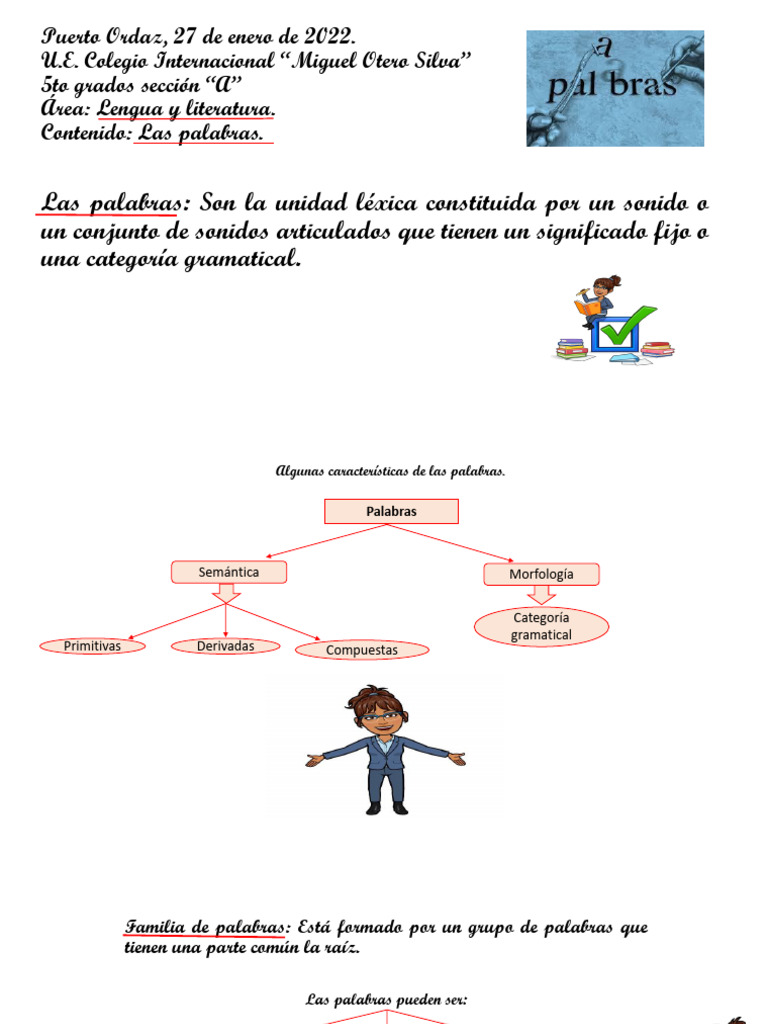 LENGUA. LA PALABRA | PDF | Palabra | Idiomas