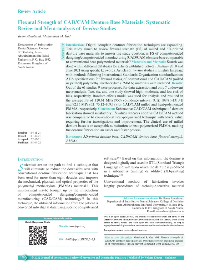 flexural_strength_of_cad_cam_denture_base.3 | PDF | Systematic Review ...