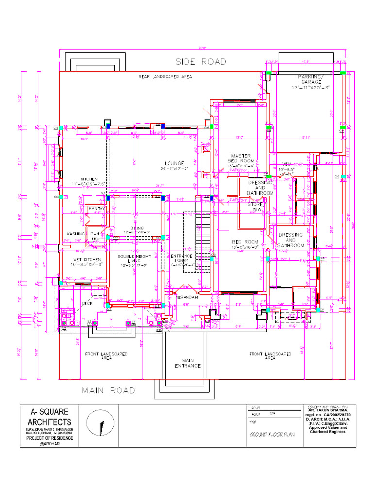 Residence Project Ground Floor Plan | PDF