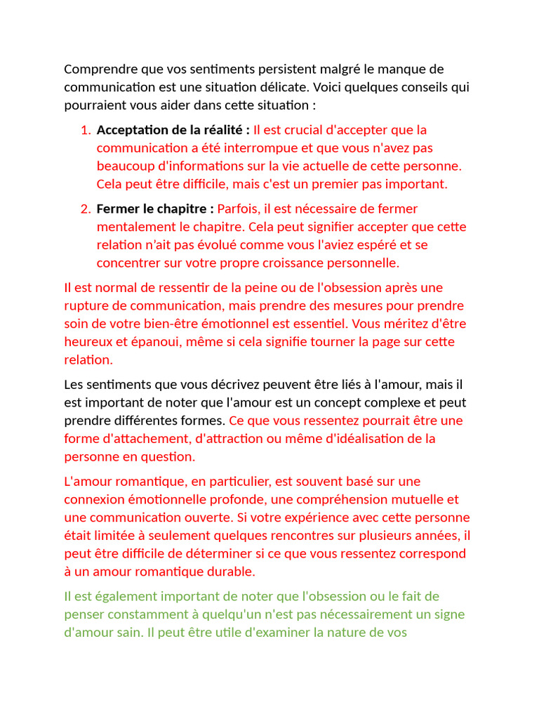 Gérer les sentiments après une rupture | PDF | Estime de soi | Émotions
