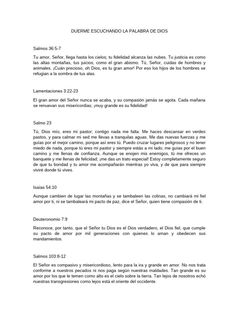 Amor y confianza en la palabra de Dios | PDF | Amor | Cristo (título)