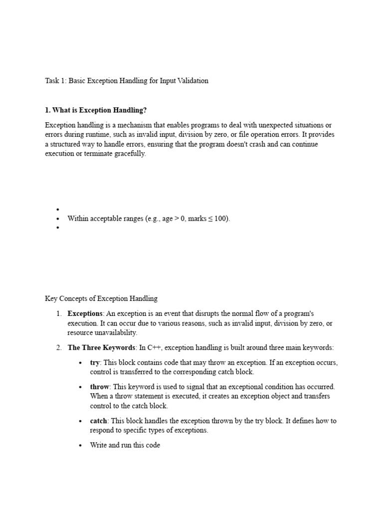 Exception Handling & File Operations in C++ | PDF | Computer File ...