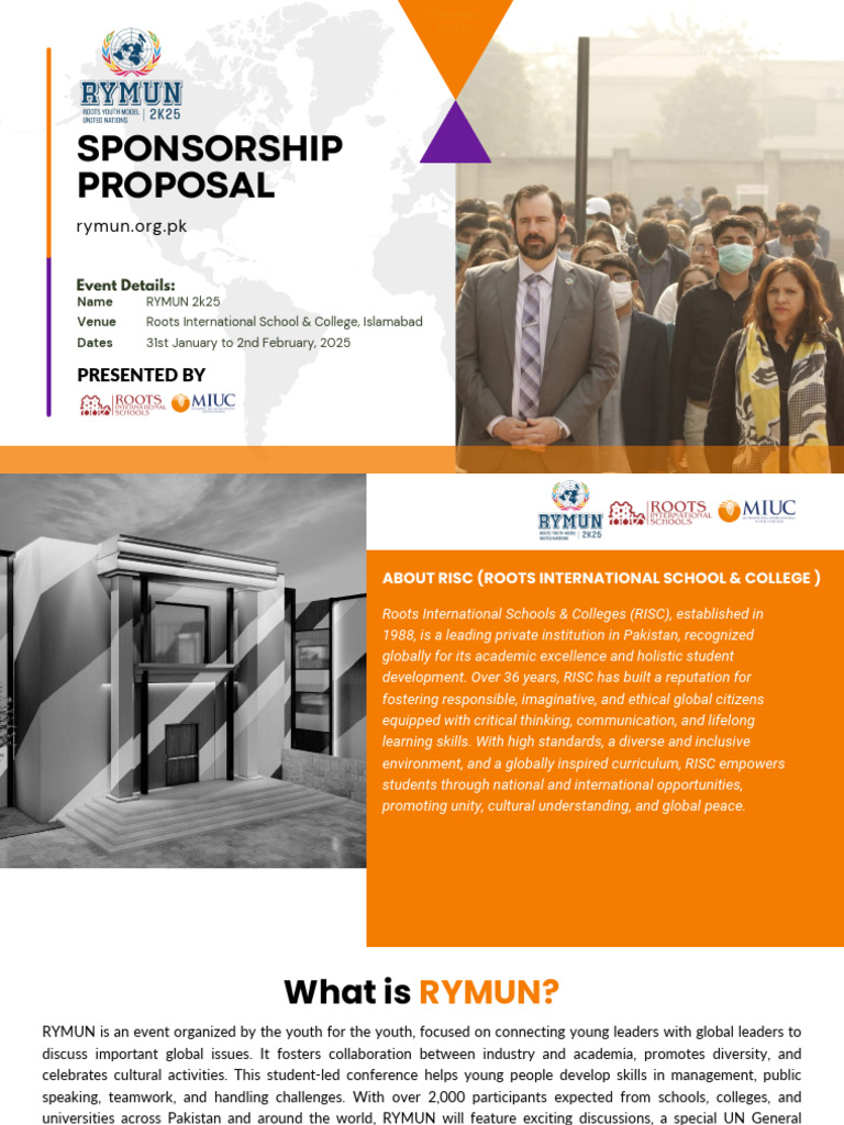 RYMUN 2025 Sponsorship Proposal | PDF