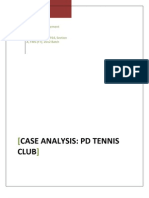 PD Tennis Club Case Analysis