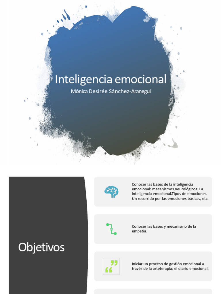Fundamentos de la Inteligencia Emocional | PDF | Las emociones ...