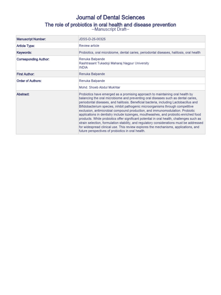 JDSS D 25 00325 | PDF | Lactobacillus | Probiotic