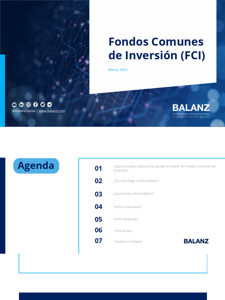 Fondos Comunes de Inversión Balanz 2024 | PDF | Portafolio (Finanzas ...