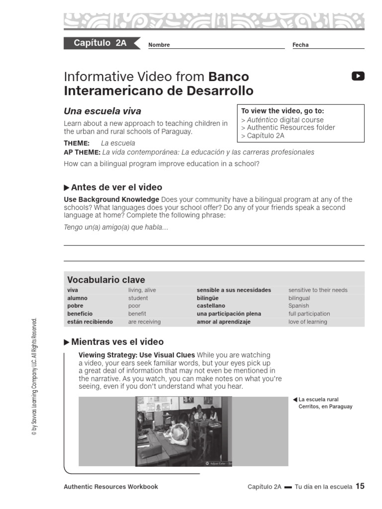 AR_Workbook__Una_escuela_viva 3 | PDF | Human Communication | Cognition