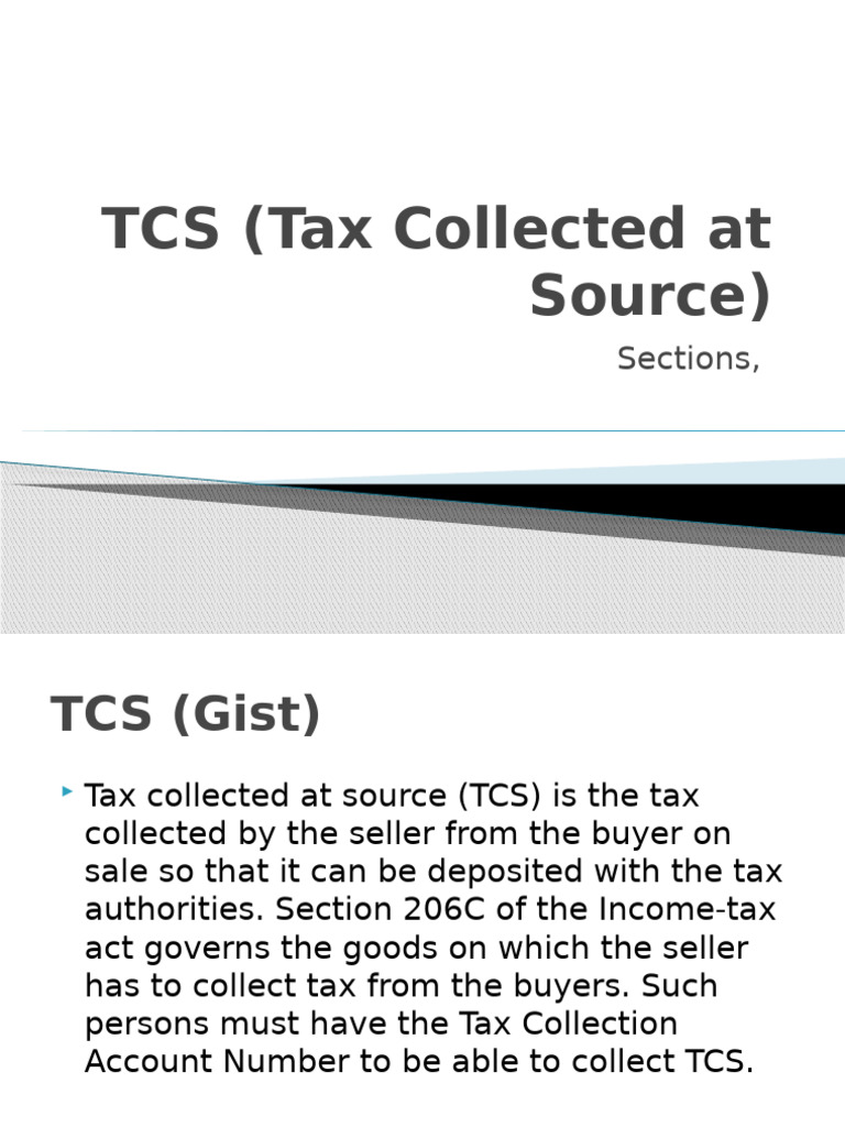 Overview of Tax Collected at Source | PDF | Taxes | Value Added Tax