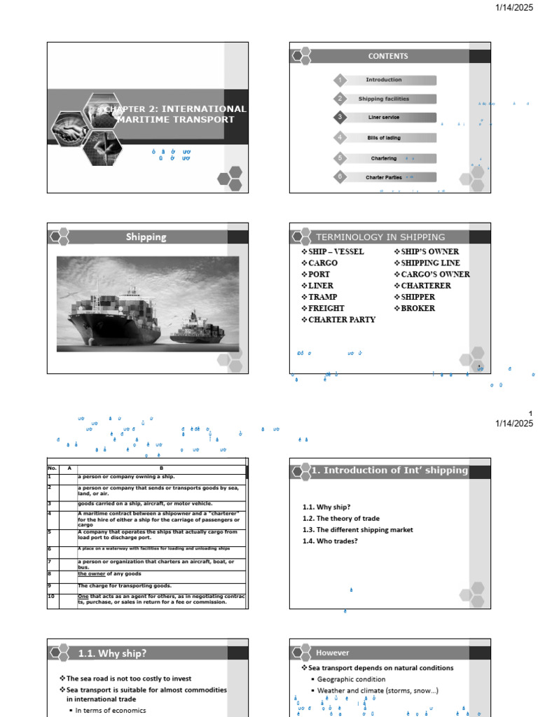 International Maritime Transport Overview | PDF | Oil Tanker | Cargo