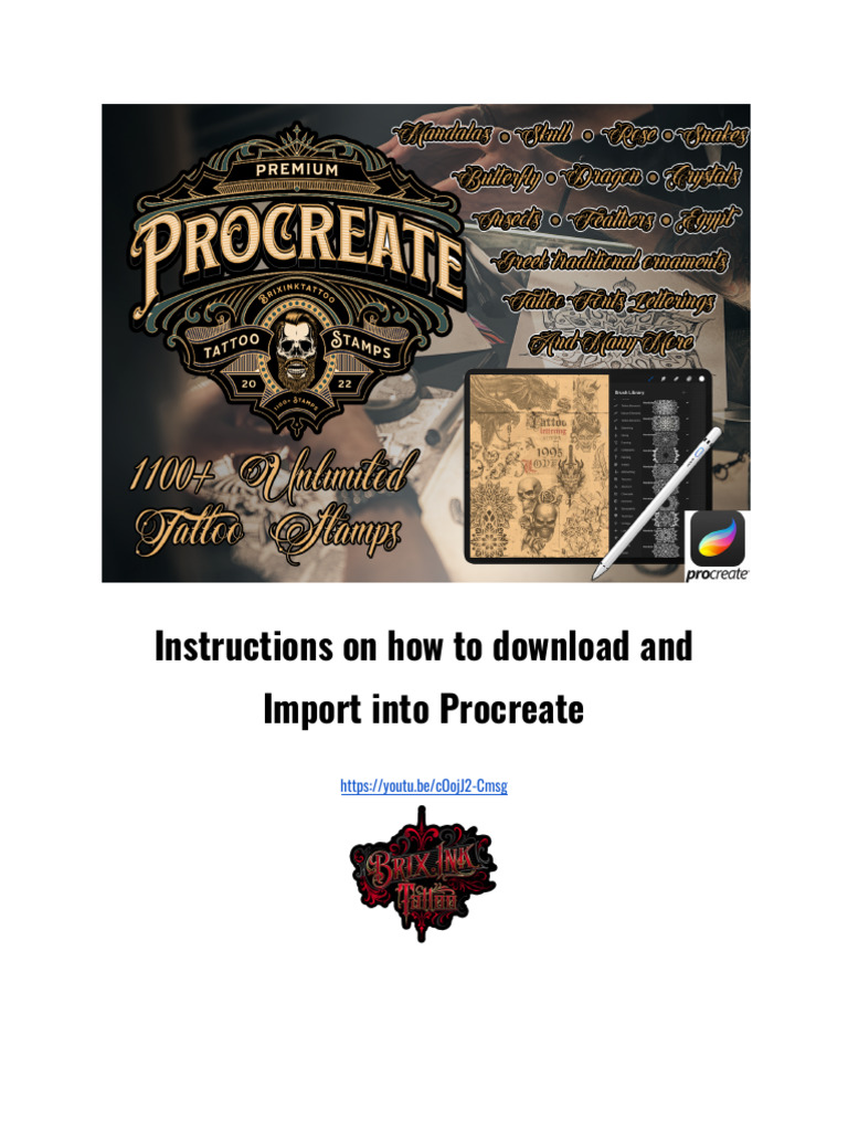 Downloading and Importing in Procreate | PDF