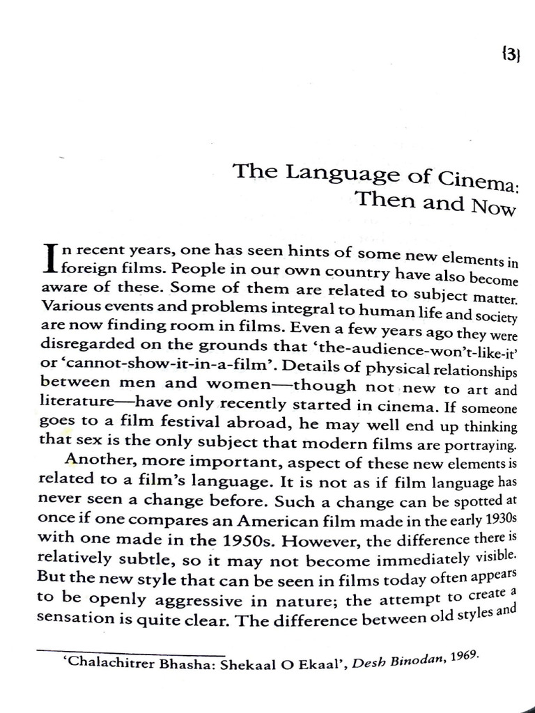 The Language of Cinema - Then and Now by Satyajit Ray | PDF | Charlie ...