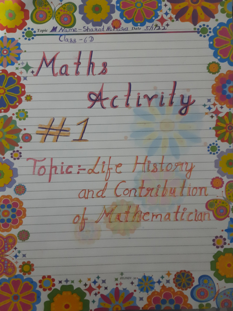 Maths Activity 1 Pdf
