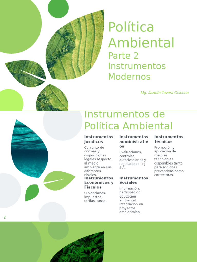 Instrumentos Modernos de Política Ambiental | PDF | Entorno natural ...