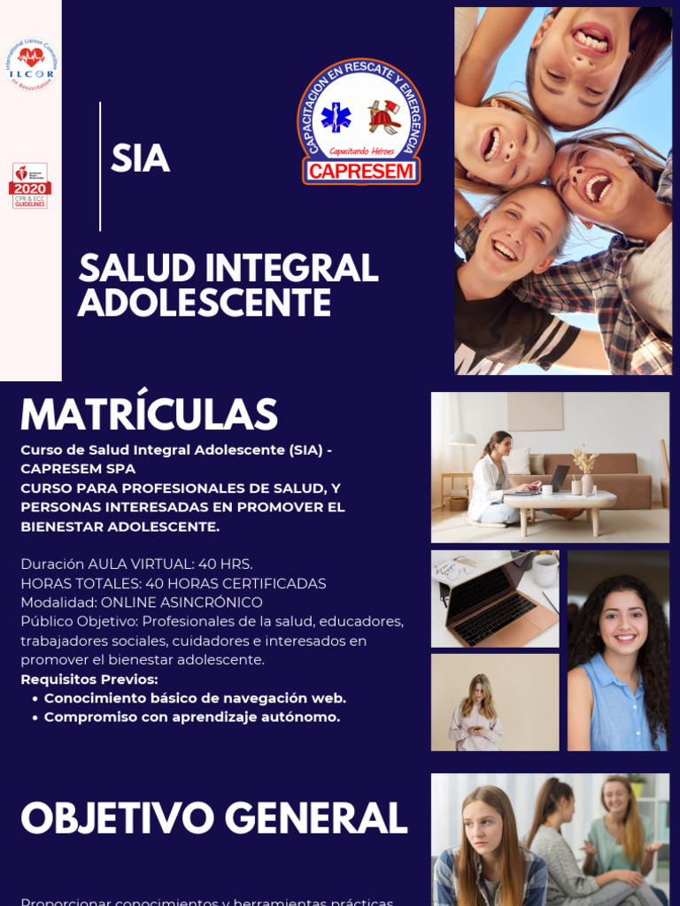 Curso Online de Salud Integral Adolescente | PDF | Adolescencia | Las ...