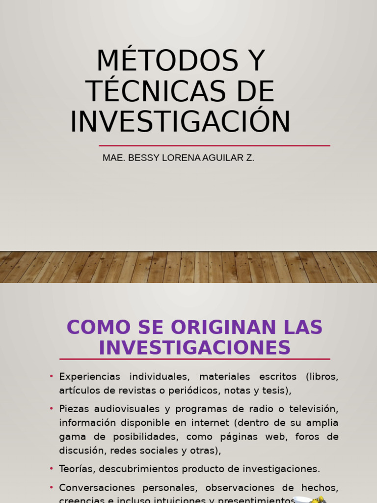 Métodos para Generar Ideas de Investigación | PDF | Cognición | Science