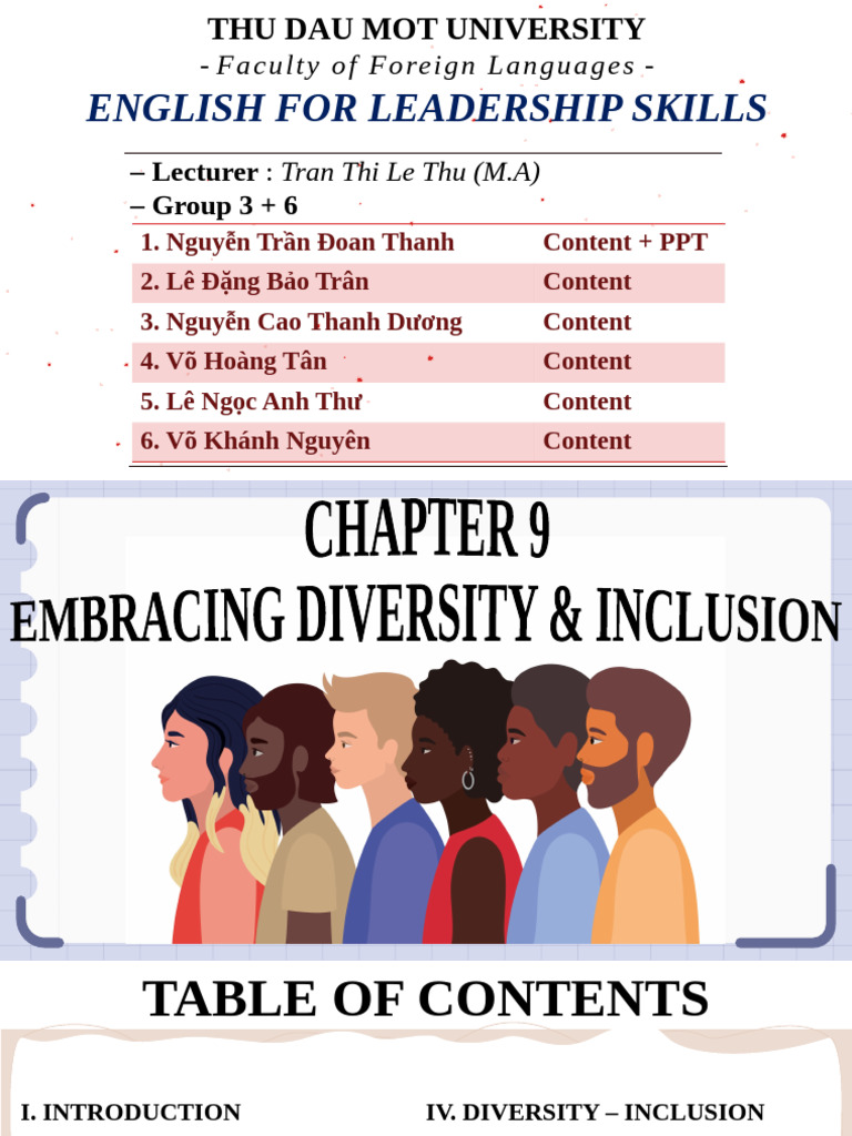 Diversity and Inclusion in Leadership | PDF | Diversity (Business ...