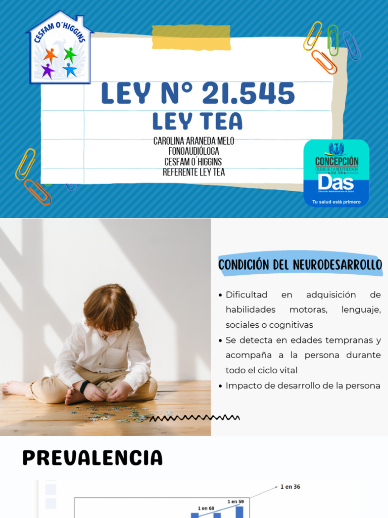 Ley TEA: Inclusión y Derechos Autistas | PDF | Autismo | Educación de ...