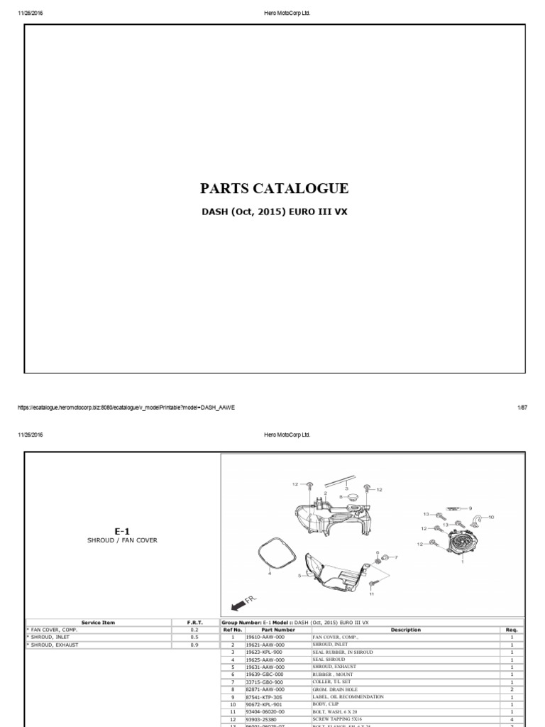 Dash (2015) Euro 3 VX | PDF | Mechanical Engineering | Machines