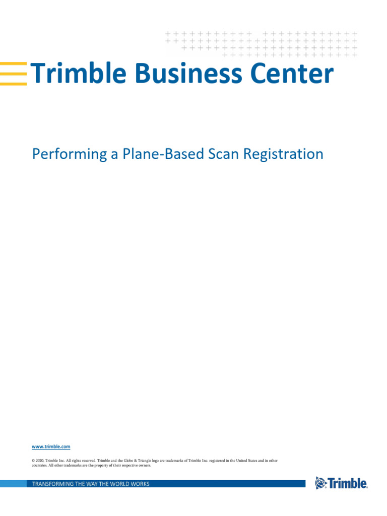 Plane-Based Scan Registration Guide | PDF | Software | Computing