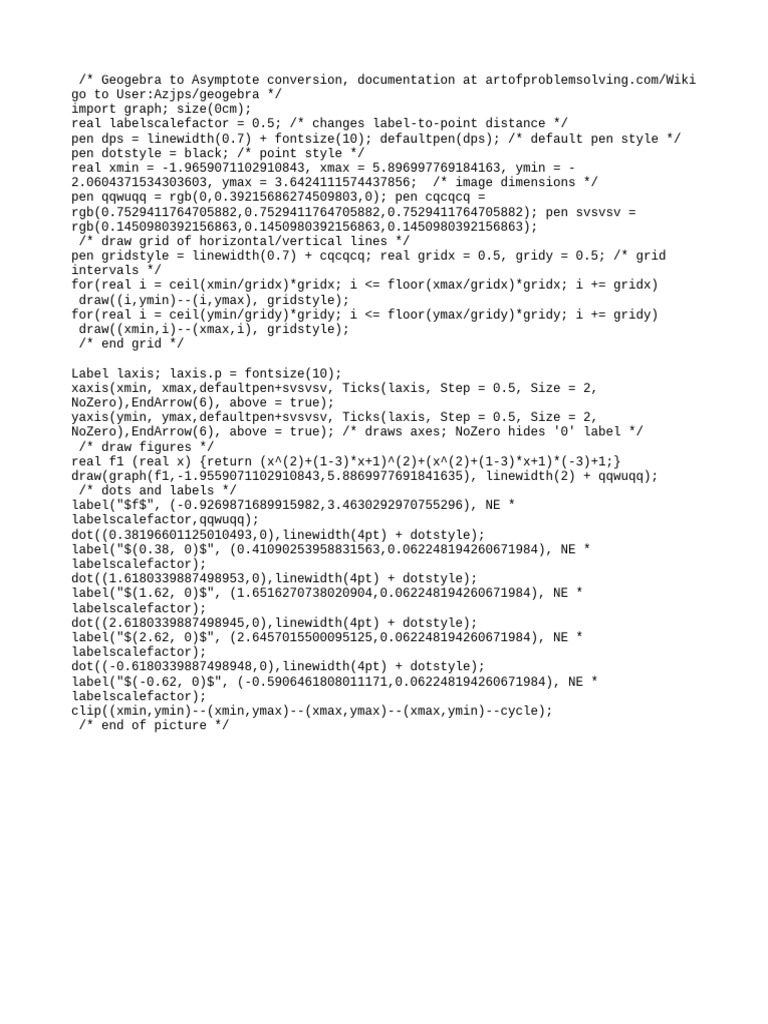 Geogebra Export | PDF