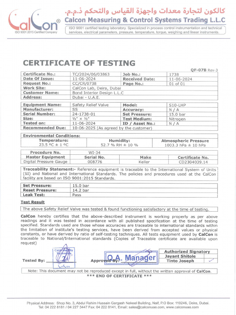 SS-1738-01 Dated 11-06-24 | PDF