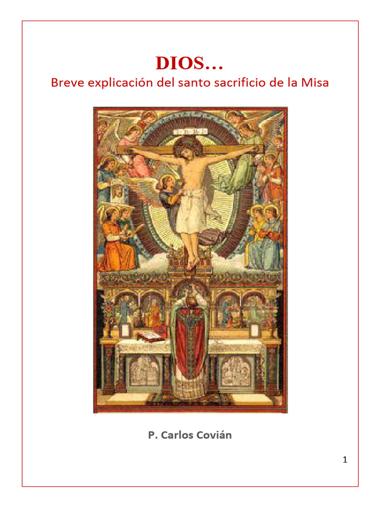 El Sacrificio de la Santa Misa | PDF | eucaristía | Sacrificio