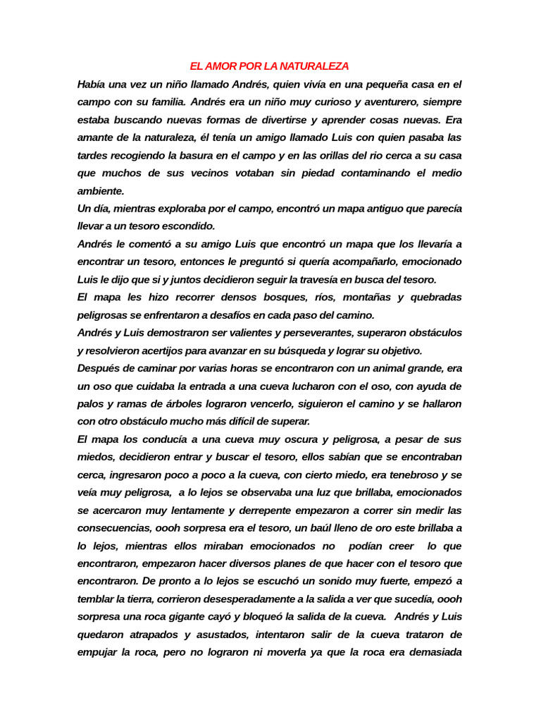 El Amor Por La Naturaleza | PDF
