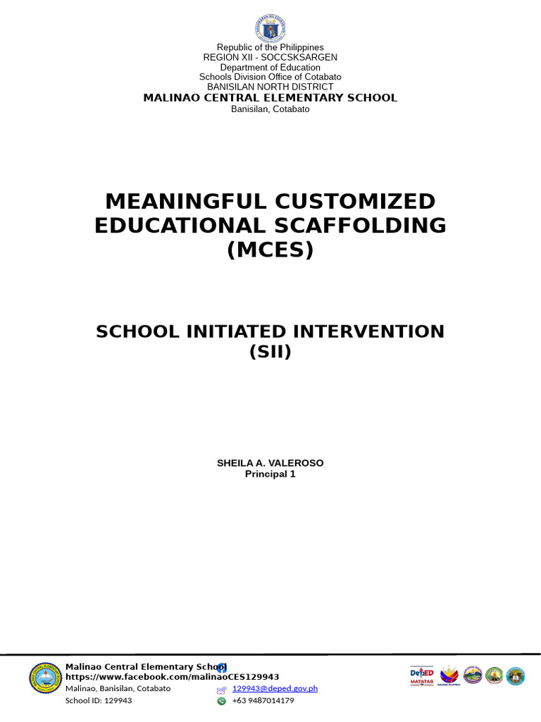 SII PROPOSAL | PDF | Literacy | Learning
